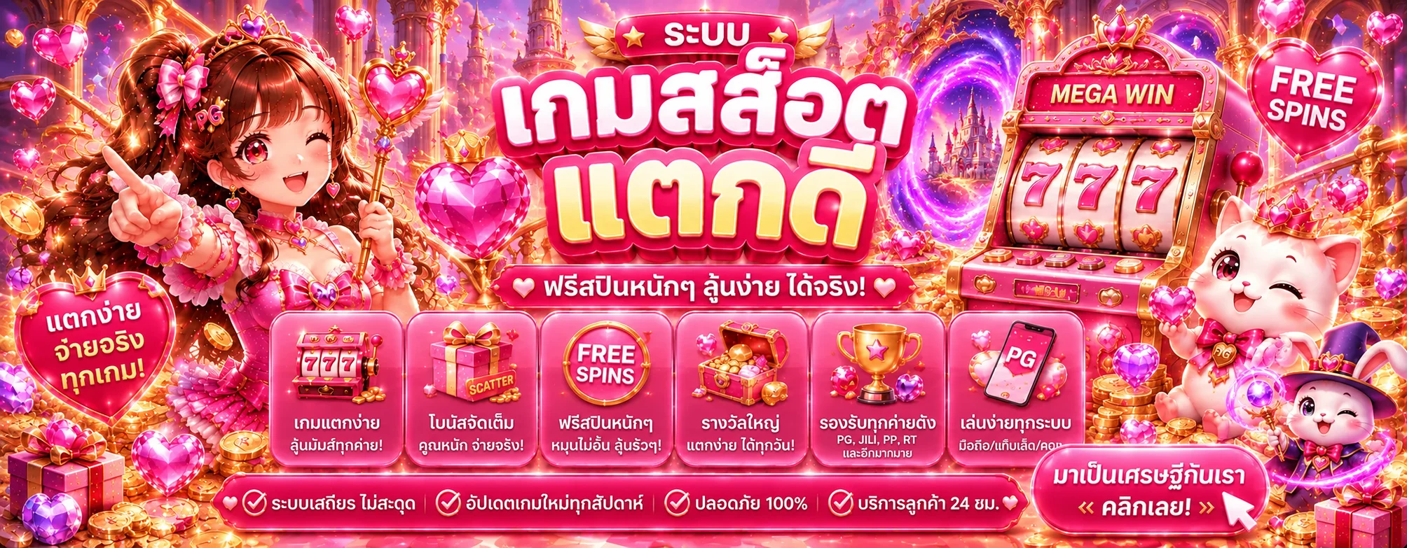 หมวดเกมสล็อต BETAX2 พร้อมค่ายเกมยอดนิยม